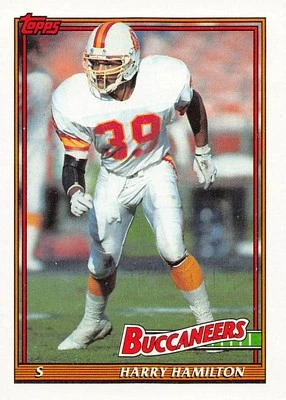 Harry Hamilton 1991 Topps 490 Tampa Bay Buccaneers Football Card - Image 1 of 2