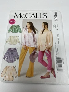 Blusa campesina boho McCalls M6509 para mujer patrón de costura talla XS-S-Mediana sin cortar - Imagen 1 de 4