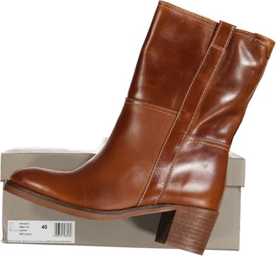 NEW! GANT women's boots Hampshir, leather, cognac, size 40 - Image 1 of 4