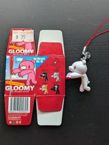 2009 Mori Chack - Gloomy The Naughty Grizzly - Oso Cremallera Tirar Llavero Albino - Imagen 1 de 7