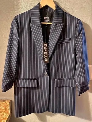 Women River Island London England Blazer Size 2 - Image 1 of 4