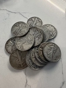 Liberty Walking Half Dollar - Roll - Mixed Dates/Condition - INV#7580 - Picture 1 of 2