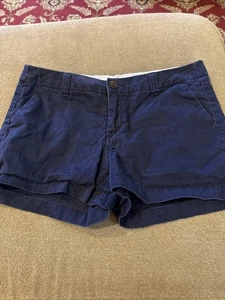 Women’s Merona Navy Blue Shorts Size 6 Cotton (CT) - Picture 1 of 3