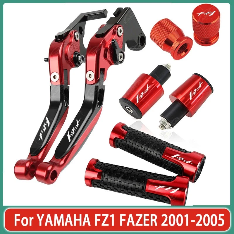 1Sets Handle Grips Cap Brake Clutch Levers Sets For YAMAHA FZ1 FAZER 2001-2005 - Image 1 of 1