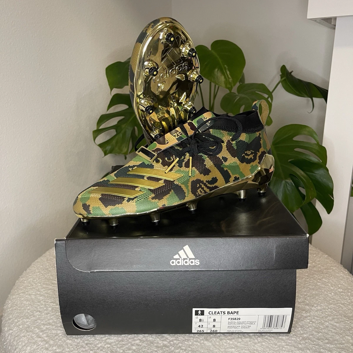adidas A Bathing Ape x Adizero Cleat Green Camo for Sale