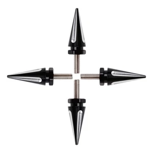 4x Black Spike Windshield Fairing Bolts For Touring Road Glide FLTR 2015 - 2025/ - Picture 1 of 6