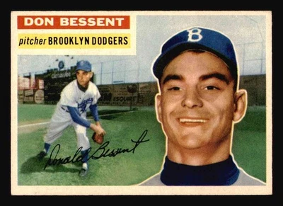 1956 Topps #184 Don Bessent - NM - Image 1 of 2