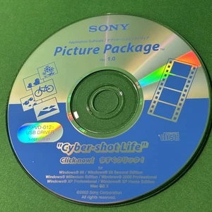 SONY PICTURE PACKAGE Ver. 1.0 Windows Cyber-shot Life CD-ROM DISC ONLY (2003) - Picture 1 of 7
