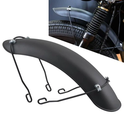 Matte Black Retro Front Fender Mudguard For Yamaha Cafe Racer Dirt Bike Chopper Foto 1 de 4