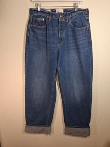 Neu ohne Etikett Universal Thread Denim blaue Jeans Retro Y2K 90er Baggy Damengröße 8 normal - Bild 1 von 9