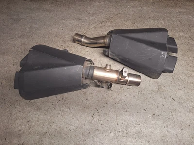 Kawasaki Z1000 - Left & Right Exhaust Pipe Silencer End Can Mufflers 606 X2 PAIR - Image 1 of 4