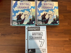 BJU Press Writing & Grammar 7 Teacher Edition Part 1 & 2 4th edition - Picture 1 of 1