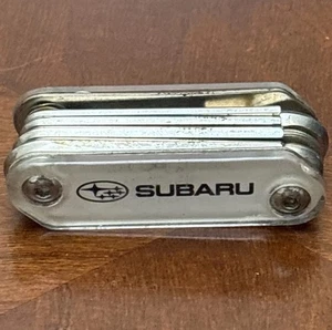 vintage subaru rare promo metal multi tool Hexagon Allen Wrenches Screwdriver - Picture 1 of 10
