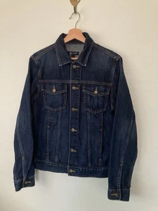 J.Crew Men's Denim Trucker Jacket - Small - Washed dark Blue - Picture 1 of 7