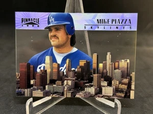 1996 Pinnacle Skylines Mike Piazza Acetate Insert Dodgers #7 - Picture 1 of 4
