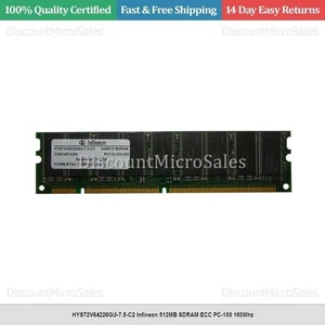 HYS72V64220GU-7.5-C2 Infineon 512MB SDRAM ECC PC-100 100Mhz - Picture 1 of 1