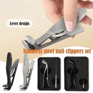 Pedicure Tool Curved Head Nail Clippers Stainless steel Nail Clipper Set - Picture 1 of 10