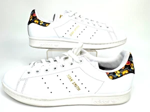 Adidas Women's Stan Smith Sneakers White Gold Floral Print  EF1481 Size US 8 - Picture 1 of 10