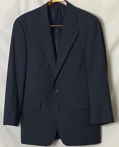 Ralph Lauren Herren Blazer 38 R dunkelblau Lg Karomuster Sakko zwei Knopf Wolle - Bild 1 von 7