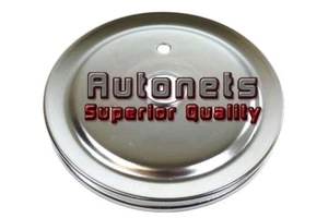 Small Block Chevy SBC Chrome Crank Pulley Short Single 1 Groove Chevrolet Lower - Picture 1 of 1