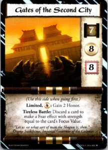 2014 Legend of The Five Rings Gates of the Second City L5R Promo Ivory Free Ship - Picture 1 of 2
