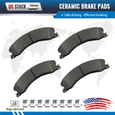 4Pcs Front Ceramic Brake Pads for Chevrolet Express 3500 4500 GMC Savana 3500 - Image 1 of 4