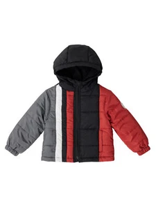 BEARPAW Infant Boy's Quilted Puffer Coat with Hood Jacket Red 18M New - Picture 1 of 3