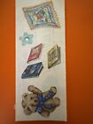 Creative Memories Vintage Sticker Sheet Baby  Blanket And Teddy Bear