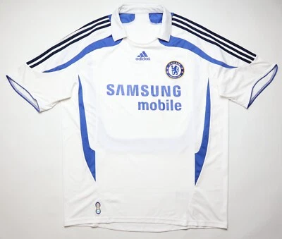 CHELSEA 2007/2008 TERCERA 3ª KIT DE FUTBOL CAMISETA DE FUTBOL BLANCA ADIDAS HOMBRE XL Foto 1 de 4