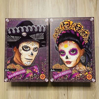2021 Barbie and Ken Dia De Los Muertos Doll Set Day of the Dead - Image 1 of 4