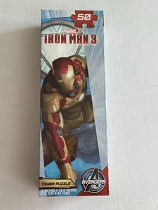Marvel Iron Man 3 Tower Puzzle Jigsaw 50 pcs Avengers Initiative 5 x 18.8 in - Picture 1 of 10