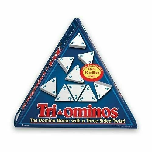 Triominos Triangular Domino Game 25th Anniversary Edition Pressman 1990