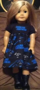 Carolina Panthers Doll Dress - Fits 18" Dolls - Picture 1 of 1