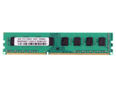 4 GB 4GB DDR3 PC3-12800 DDR3-1600Mhz 240PIN DIMM Desktop For AMD CPU Memory RAM* - Image 1 of 4