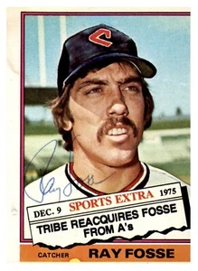 Ray Fosse Signed 1976 Topps #554T Autographed Indians 50565 - Picture 1 of 2