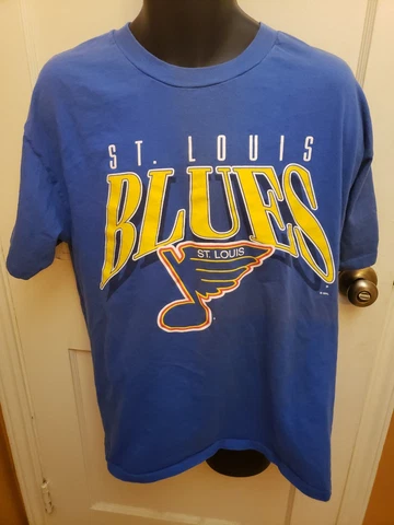 VINTAGE ST LOUIS BLUES HOCKEY T-SHIRT X-LARGE Cover