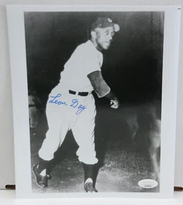 SIGNIERTES LEON DAY 8x10 FOTO NEGRO LEAGUES JSA COA AUTO HOF BLACK SOX ELITE GIANTS - Bild 1 von 2