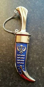 Impresionante Acero Inoxidable Ceremonial SIKH Siri Sahib Diseño Brillante Singh NN4 - Imagen 1 de 2