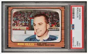 1966 Topps Ron Ellis #81 PSA 9 MINT 1 of 7 Only 1 Higher - Picture 1 of 2