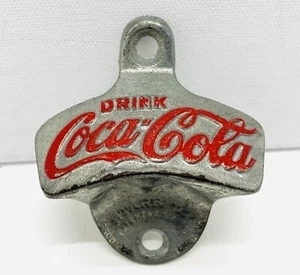 Abridor de botellas de metal Starr X 13 vintage de montaje en pared de Coca Cola hecho en Alemania Occidental - Imagen 1 de 4