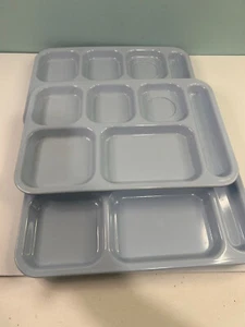 3 Vintage Texas Ware Plate Trays P71 Light Blue - Picture 1 of 4