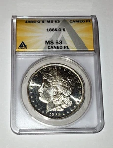 1885 O ANACS MS63 Cameo Proof Like Silver Morgan Dollar - Picture 1 of 8