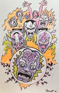 FREAKY FACES ** MIKE BENNETT'S ORIGINAL ART (2025) 15.09.25 - Bild 1 von 1