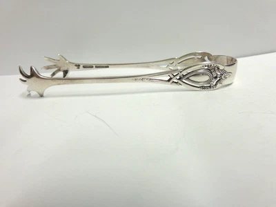 Pinzas para servir de plata esterlina de Lunt Co patrón Monticello talla 4 pulgadas lg wgt 18,4 g Foto 1 de 4
