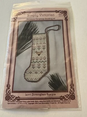 Medias de Navidad en miniatura Simply Victorian #2 Kit de punto de cruz A3 Foto 1 de 2