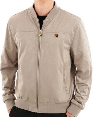 Fila Gold Suede look Jacket Vintage Grey - Image 1 of 3