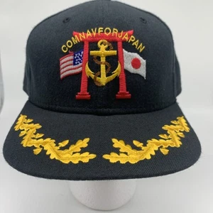 CAPPELLO VINTAGE U.S. NAVY COMNAV FOR JAPAN BERRETTO NUOVA ERA MADE IN USA SNAPBACK - Foto 1 di 6