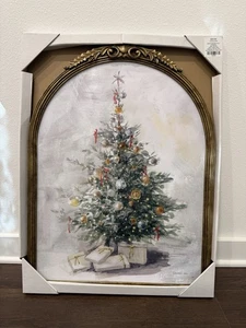 NUEVO Árbol de Navidad vintage coronado superior madera decoración de pared TikTok viral agotado - Imagen 1 de 4