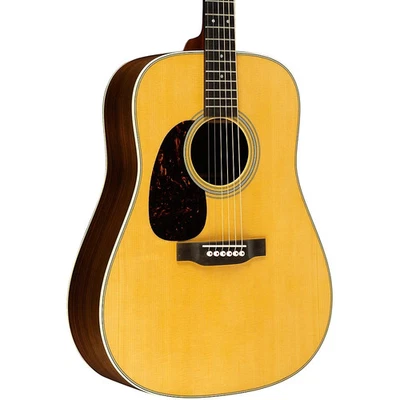 Martin D-28 Standard Left-Handed Dreadnought Acoustic Guitar Natural - Image 1 of 4