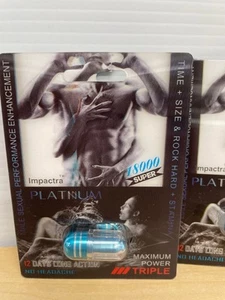 IMPACTRA PLATINUM 19000 SUPLEMENTOS MASCULINOS X 24 - Imagen 1 de 2